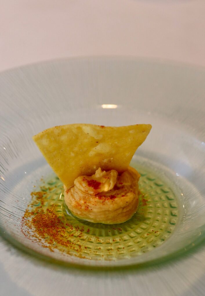 Hummus con totopos sin gluten